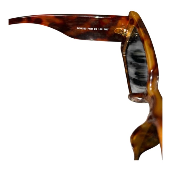 Frye Tortoise Shell Rectangle Sunglasses | Vintage Y2K Vibe pre-owned - Picture 8 of 9